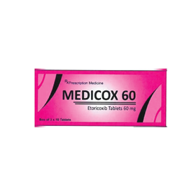Thuốc Medicox 60mg giảm các triệu chứng của viêm xương khớp (3 vỉ x 10 viên)