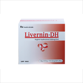 Dung dịch uống Livernin-DH 500mg/5ml Hà Tây hỗ trợ điều trị bệnh gan, rối loạn tiêu hóa (20 ống x 5ml)