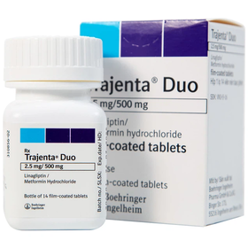 Thuốc Trajenta Duo 2.5mg/500mg điều trị đái tháo đường tuýp 2 (14 viên)