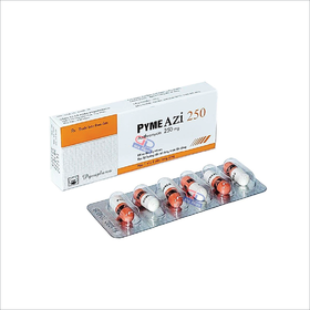 Thuốc Pyme Azi 250mg điều trị các trường hợp nhiễm khuẩn (1 vỉ x 6 viên)