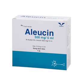Thuốc tiêm Aleucin 500mg/5ml  hỗ trợ điều trị chóng mặt (Hộp 10 ống)