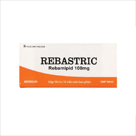 Thuốc Rebastric 100mg điều trị loét dạ dày, tá tràng (10 vỉ x 10 viên)