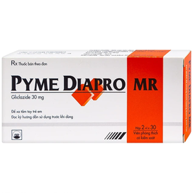 Thuốc Pyme Diapro MR 30mg điều trị bệnh đái tháo đường tuýp 2 (2 vỉ x 30 viên)