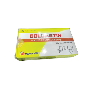 Thuốc Goldagtin 50mg điều trị đái tháo đường tuýp 2 (3 vỉ x 10 viên)