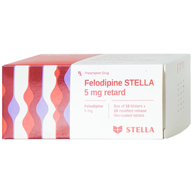 Thuốc Felodip 5mg kiểm soát tăng huyết áp (3 vỉ x 10 viên)