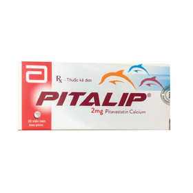 Viên nén Pitalip 2mg Abbott điều trị tăng cholesterol máu (3 vỉ x 10 viên)