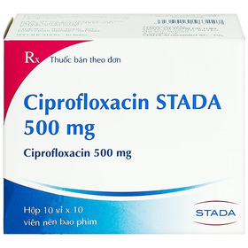 Thuốc Ciprofloxacin EG 500mg điều trị trong các trường hợp nhiễm khuẩn (10 vỉ x 10 viên)