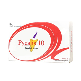 Thuốc Pycalis 10 Pymepharco điều trị rối loạn cương dương (1 vỉ x 1 viên)