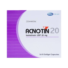 Thuốc Acnotin 20mg điều trị mụn trứng cá nặng (3 vỉ x 10 viên)