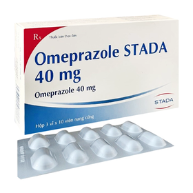 Viên nang Omeprazole STADA 40mg điều trị loét dạ dày, tá tràng, viêm thực quản (3 vỉ x 10 viên)