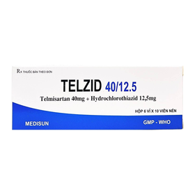 Thuốc Telzid 40/12.5 Medisun điều trị tăng huyết áp (6 vỉ x 10 viên)
