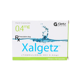 Thuốc Xalgetz 0.4mg Getz điều trị dấu hiệu và hội chứng tăng sản lành tính (1 vỉ x 10 viên)