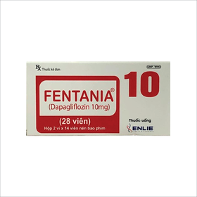 Viên nén Fentania 10 Enlie kiểm soát đường huyết (2 vỉ x 14 viên)