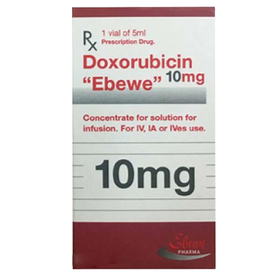 Thuốc Doxorubicin &quot;Ebewe&quot; 10mg điều trị bệnh ung thư  (5ml)