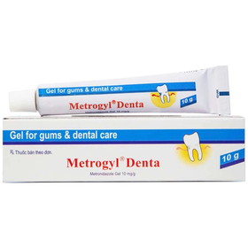 Gel bôi nha khoa Metrogyl Denta Unique Pharma điều trị các bệnh nha chu mãn tính (10g)
