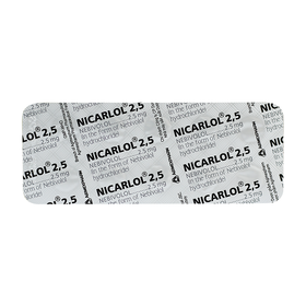Thuốc Nicarlol 2,5mg điều trị tăng huyết áp, tim mạch (3 vỉ x 10 viên)