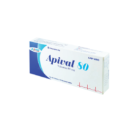 Thuốc Apival 80 Apimed điều trị tăng huyết áp (2 vỉ x 14 viên)