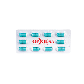 Thuốc Opxil SA 500mg điều trị các chứng nhiễm khuẩn (10 vỉ x 10 viên)