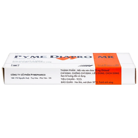 Thuốc Pyme Diapro MR 30mg điều trị bệnh đái tháo đường tuýp 2 (2 vỉ x 30 viên)