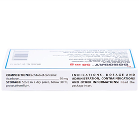 Thuốc Dorobay 50mg Domesco hỗ trợ điều trị đái tháo đường tuýp 2 (3 vỉ x 10 viên)