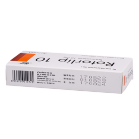 Thuốc Rotorlip 10 DHG điều trị tăng cholesterol máu tiên phát (3 vỉ x 10 viên)