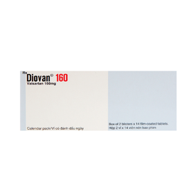 Thuốc Diovan 160 Novartis điều trị bệnh tăng huyết áp, suy tim (2 vỉ x 14 viên)