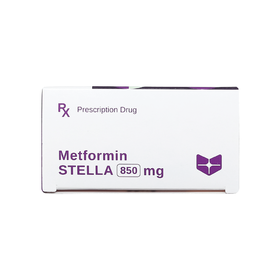 Viên nén Metformin 850mg điều trị bệnh đái tháo đường (4 vỉ x 15 viên)