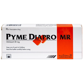 Thuốc Pyme Diapro MR 30mg điều trị bệnh đái tháo đường tuýp 2 (2 vỉ x 30 viên)