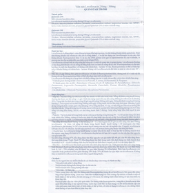 Thuốc Quinotab 500mg điều trị các chứng nhiễm trùng (1 vỉ x 10 viên)