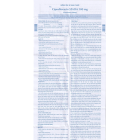 Thuốc Ciprofloxacin EG 500mg điều trị trong các trường hợp nhiễm khuẩn (10 vỉ x 10 viên)