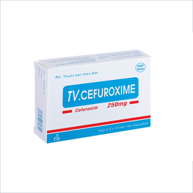 Thuốc TV.Cefuroxime 250mg trị nhiễm khuẩn thể nhẹ đến vừa (2 vỉ x 10 viên)