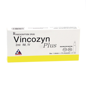 Thuốc Vincozyn Plus Vinphaco phòng ngừa và điều trị các bệnh thiếu Vitamin B (2 vỉ x 5 ống x 2ml)
