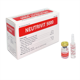 Thuốc Bột pha tiêm Neutrivit 5000 điều trị viêm thần kinh (4 cặp)