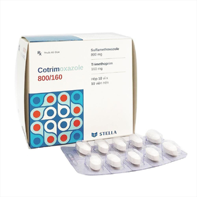 Thuốc Cotrimoxazole 800/160 Stella Điều Trị Nhiễm Khuẩn (Hộp 10 Vỉ X 10 Viên)