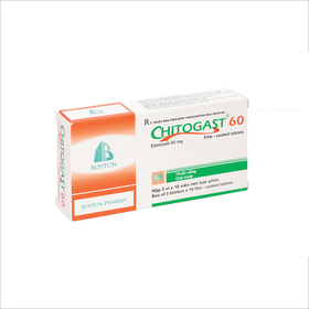 Thuốc Chitogast 60 Boston điều trị triệu chứng các bệnh viêm xương khớp cấp và mạn tính (3 vỉ x 10 viên)