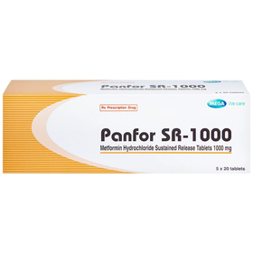 Thuốc Panfor SR-1000mg hỗ trợ  điều trị bệnh đái tháo đường tuýp 2 (Hộp 100 viên)
