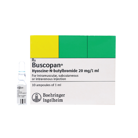 Thuốc tiêm Buscopan điều trị co thắt dạ dày, ruột (2 vỉ x 5 ống)