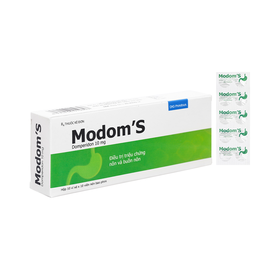 Viên nén Modom&#039;s 10mg DHG Pharma điều trị triệu chứng nôn và buồn nôn (10 vỉ x 10 viên)