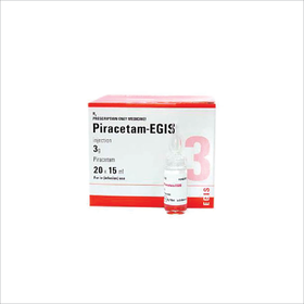 Thuốc Piracetam-Egis 3g/15ml điều trị thần kinh suy giảm hiệu quả (20 ống x 15ml)