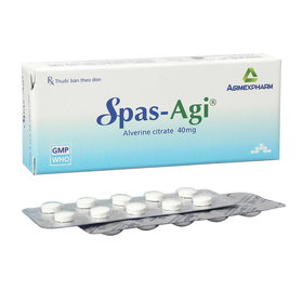 Thuốc Spas-Agi Agimexpharm dùng chống đau do co thắt cơ trơn ở đường tiêu hóa (3 vỉ x 10 viên)