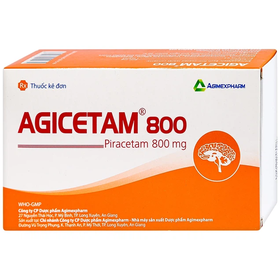 Thuốc Agicetam 800 Agimexpharm điều trị triệu chứng chóng mặt (10 vỉ x 10 viên)