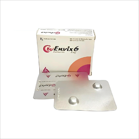Thuốc Envix 6 điều trị giun sán (2 vỉ x 2 viên)