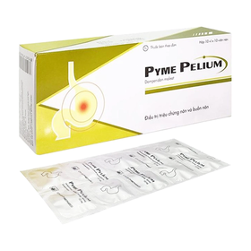Viên nén Pyme Pelium 10mg  điều trị triệu chứng nôn và buồn nôn (10 vỉ x 10 viên)