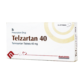 Thuốc Telzartan 40mg điều trị tăng huyết áp vô căn (3 vỉ x 10 viên)