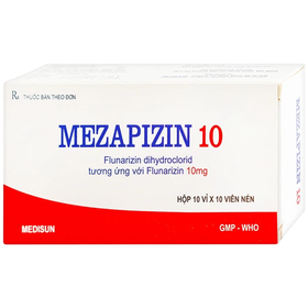 Viên nén Mezapizin 10 điều trị đau nửa đầu (10 vỉ x 10 viên)