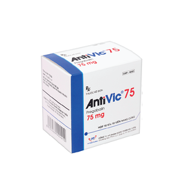 Thuốc Antivic 75 điều trị đau thần kinh trung ương và ngoại biên (10 vỉ x 10 viên)