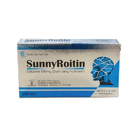 Thuốc Sunny Roitin Cophavina điều trị rối loạn mạch máu não (3 vỉ x 10 viên)