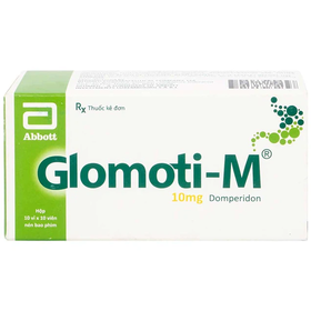 Thuốc Glomoti-M Glomed điều trị triệu chứng buồn nôn, nôn, chướng bụng (10 vỉ x 10 viên)