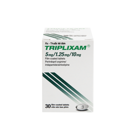 Thuốc Triplixam 5mg/1.25mg/10mg Servier điều trị tăng huyết áp (30 viên)