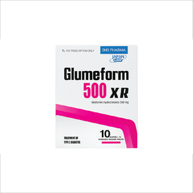 Thuốc GLUMEFORM 500 XR điều trị đái tháo đường týp 2 (10 vỉ x 10 viên)